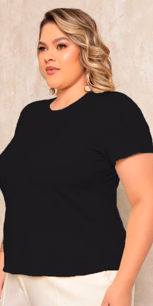 T-Shirt Canelada Plus Size