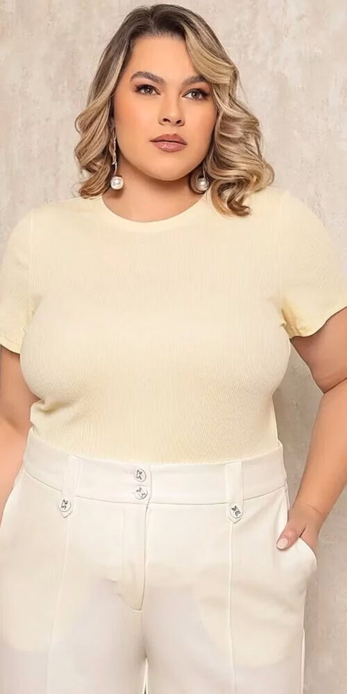 T-Shirt Plus Size Canelada