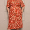 Vestido Midi Viscose Estampado Plus Size