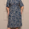 Vestido Midi Viscose Estampado Plus Size