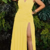 Vestido Plus Size Corpete Drapeado de Festa