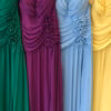 Vestido Plus Size Corpete Drapeado de Festa