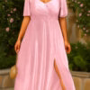 Vestido Plus Size Festa Longo Gliterado