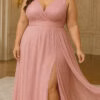 Vestido Festa Regata Transpassada Gliterado Plus Size