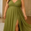 Vestido Festa Regata Transpassada Gliterado Plus Size