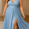 Vestido Festa Regata Transpassada Gliterado Plus Size