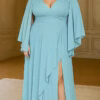 Vestido Mangas Capa Gliterado Plus SIze