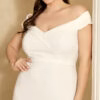Vestido Midi Elastano Babado Plus Size