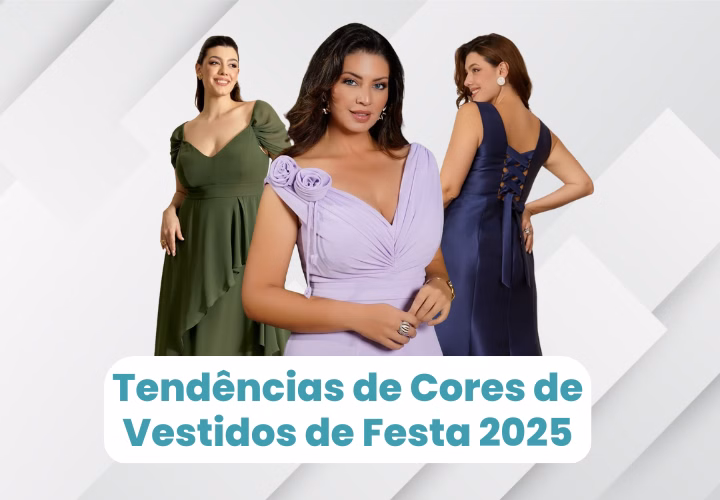 Tendências para 2025 de Cores de Vestidos de Festa Plus Size
