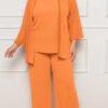 Trijunto Crepe Bordado Manual Plus Size