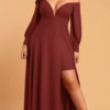 Vestido Plus Size Longo com saia por baixo