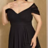 Vestido Festa Plus Size com Saia Sobreposta
