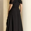 Vestido Festa Plus Size com Saia Sobreposta