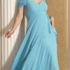 Vestido Festa Plus Size com Saia Sobreposta