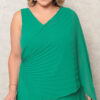 Vestido Festa Com capa Ombro Só Plus Size
