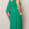 Vestido Festa Com capa Ombro Só Plus Size