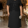 Vestido Midi Festa Renda Bordada Plus SIze