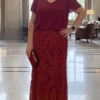 Vestido Festa Blusê Saia Renda Plus Size
