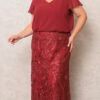 Vestido Festa Blusê Saia Renda Plus Size