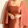 Vestido Plus Size Festa Zibeline Capa Removível