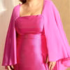 Vestido Plus Size Festa Zibeline Capa Removível