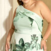 Vestido Festa Zibeline Floral Plus Size