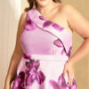 Vestido Festa Zibeline Floral Plus Size