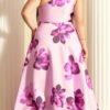 Vestido Festa Zibeline Floral Plus Size