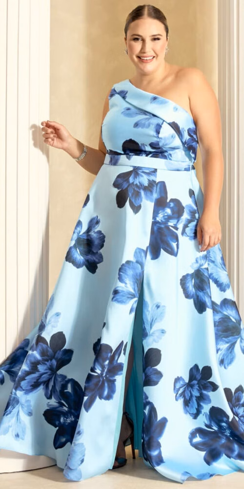 Vestido Festa Zibeline Floral Plus Size