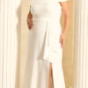 Vestido Plus Size Noiva Ombro a Ombro com Elastano