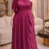Vestido Festa Ombro Só Brilho Plus Size