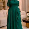 Vestido Festa Ombro Só Brilho Plus Size
