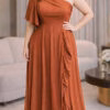 Vestido Festa Ombro Só Brilho Plus Size