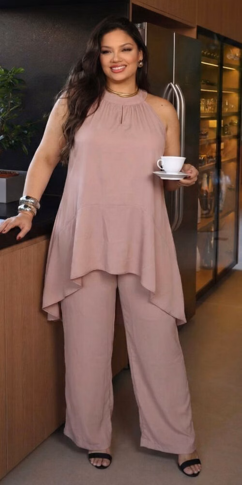 Conjunto Blusa Mullet Plus SIze