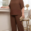 Conjunto Com Túnica Bordada Plus Size