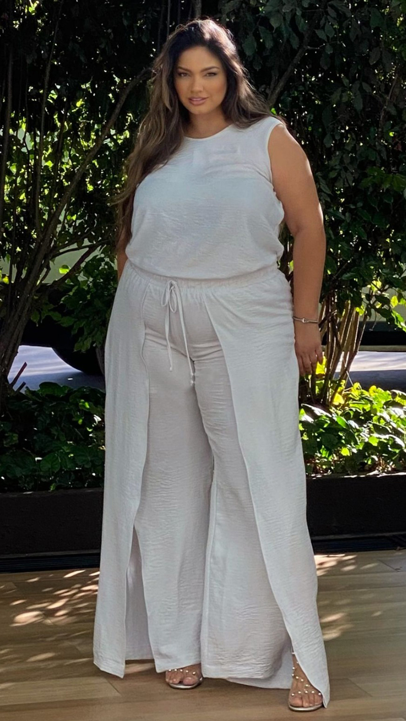 Conjunto Pantalona Envelope Plus Size