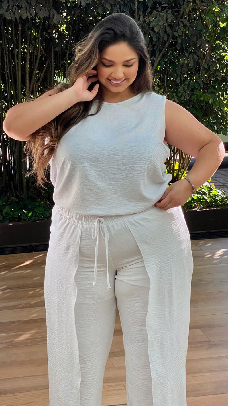 Conjunto Pantalona Envelope Plus Size