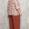 Trijunto com Cardigã Estampado Plus Size