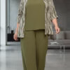 Trijunto com Cardigã Estampado Plus Size
