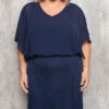 Vestido Festa Plus Size Saia Lurex Midi