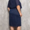 Vestido Festa Plus Size Saia Lurex Midi
