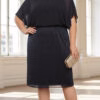 Vestido Festa Plus Size Saia Lurex Midi