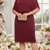 Vestido Festa Plus Size Saia Lurex Midi