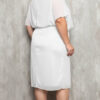 Vestido Festa Plus Size Saia Lurex Midi