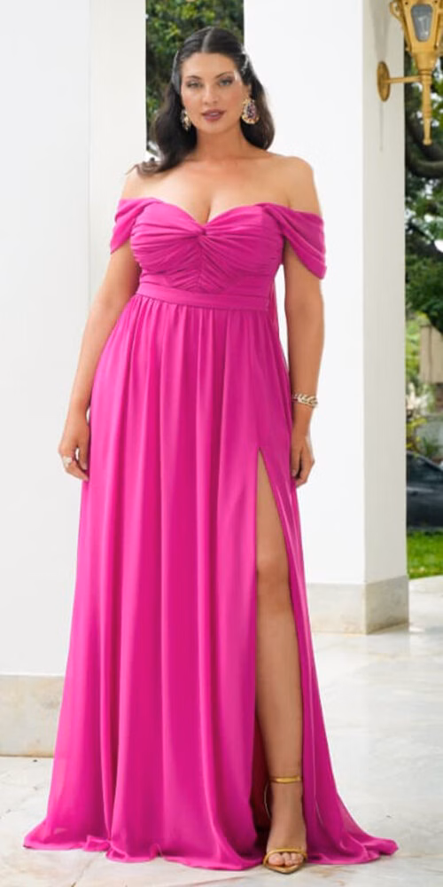 Vestido Festa Mangas Versáteis Plus Size