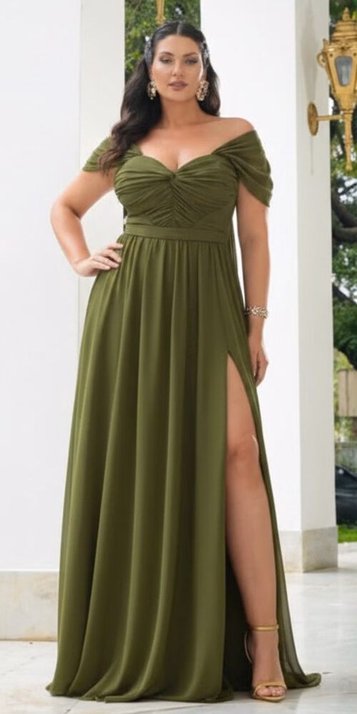 Vestido Festa Mangas Versáteis Plus Size