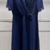 Vestido Plus Size Midi Festa Detalhe Renda e Flor
