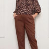 Bata em Crepe Animal Print Plus Size