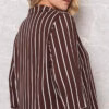 Blusa Listrada Plus Size