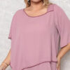 Conjunto Festa Bordado Manual Assimétrico Plus Size
